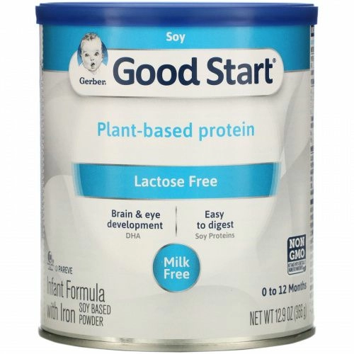 Gerber, Good Start, порошок для детской смеси на основе сои с железом, без лактозы, от 0 до 12 месяцев, 366 г (12,9 унций)