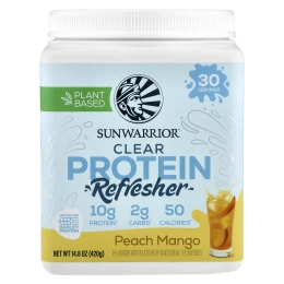 Sunwarrior, Clear Protein Refresher, персик и манго, 420 г (14,8 унции)