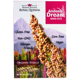 Andean Dream, Паста из киноа, фузилли, 227 г