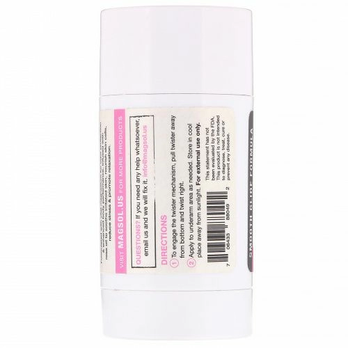 Magsol, Дезодорант с магнием, роза, 80 г
