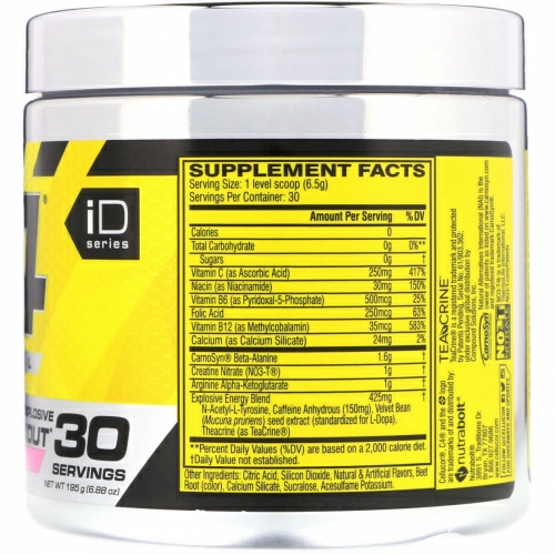 Cellucor, C4 Original Explosive, предтренировочный, сочный леденцовый вкус, 6,88 унц. (195 г)
