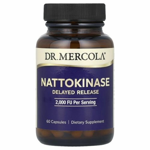 Dr. Mercola, Наттокиназа, 2000 FU, 60 капсул
