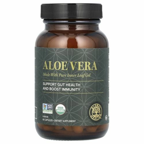 Global Healing, Алоэ вера, 60 капсул
