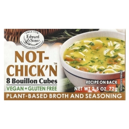 Edward & Sons, Not-Chick'n™, бульонные кубики, 8 шт.