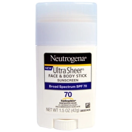 Neutrogena, Ультратонкий карандаш для лица и кожи – солнцезащитный крем, фактор защиты от солнца SPF 70, 1,5 унции (42 г)