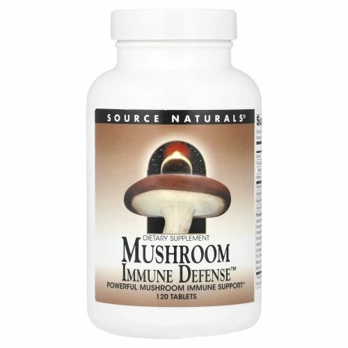 Source Naturals, Грибная иммунная защита, комплекс из 16 грибов, 120 таблеток