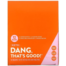Dang, Keto Bar Variety Pack, 12 Bars, 1.4 oz (40 g) Each