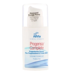 AllVia, Progensa Complete, Progestrone Cream Plus Pregnenolone With 7-Keto DHEA, 4 fl oz (113.4 g)