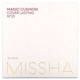 Missha, Magic Cushion Cover Lasting, SPF50 + / PA +++, натуральный бежевый № 23, 15 г (0,52 унции)