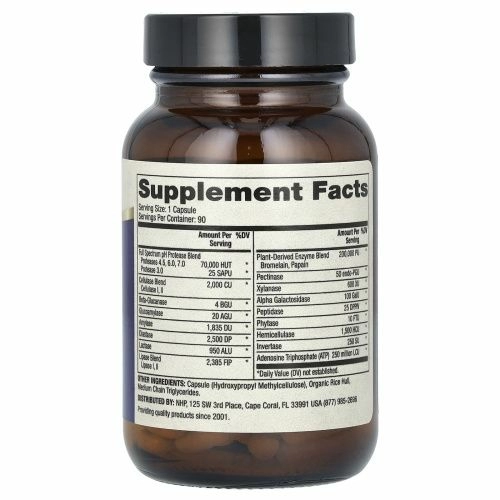 Dr. Mercola, Энзимы, полный спектр, 90 капсул