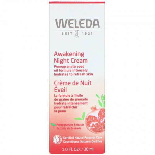 Weleda, Укрепляющий ночной крем с гранатом, 30 мл