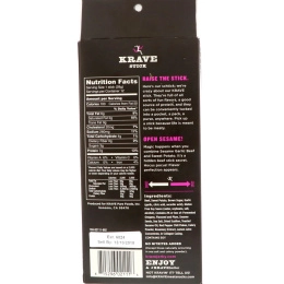 Krave, Палочки из вяленого мяса, кунжутная чесночная говядина со сладким картофелем, 12 шт, 1 унция (28 г) каждая