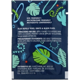 Aunt Fannie's, Салфетки от москитов, 10 салфеток, по 3,5 г каждая