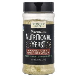 Frontier Co-op, Питательные дрожжи премиального качества, гималайская соль и яблочный уксус, 213 г (7,51 унции)