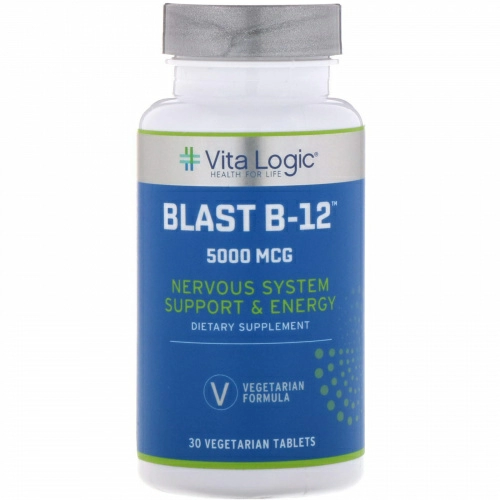Vita Logic, Blast B-12,  5000 mcg, 30 Vegetarian Tablets