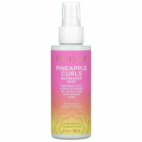 Pacifica, Pineapple Curls, освежающий спрей, 4 жидких унции (118 мл)