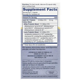 Renew Life, Ultimate Flora, пробиотик для взрослых старше 50 лет, 30 млрд живых культур, 60 вегетарианских капсул