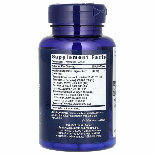 Life Extension, Enhanced Super Digestive Enzymes, 60 вегетарианских капсул