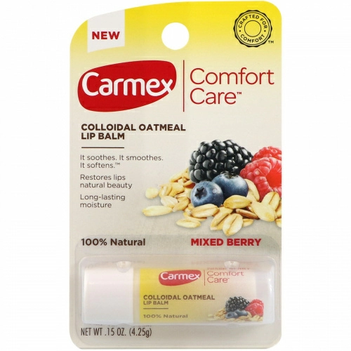 Carmex, Бальзам для комфорта и ухода за губами, ягодная смесь, 4,25 г (15 унц.)