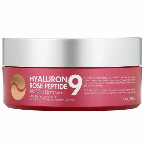 Medi-Peel, Hyaluron Peptide 9, патчи для глаз, роза, 60 шт.