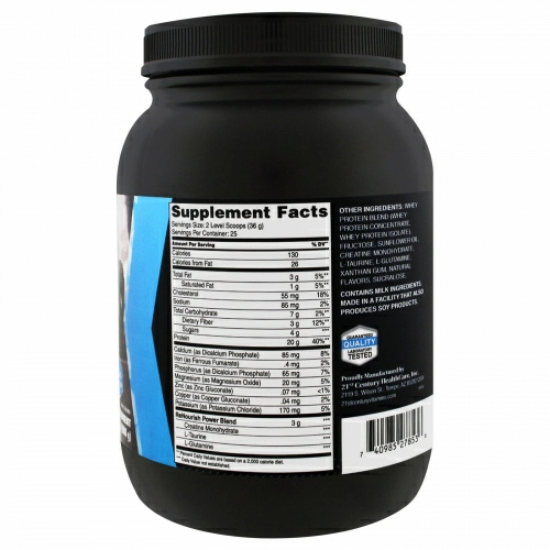 21st Century, Renourish, Sport, Whey Protein, Vanilla,32 oz (908 g)
