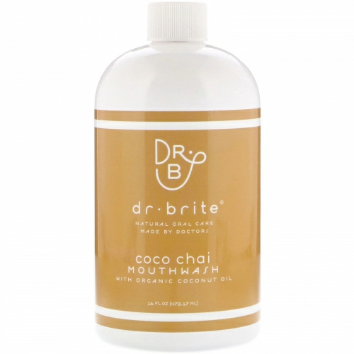 Dr. Brite, Mouthwash with Organic Coconut Oil, Coco Chai , 16 fl oz (473.17 ml)
