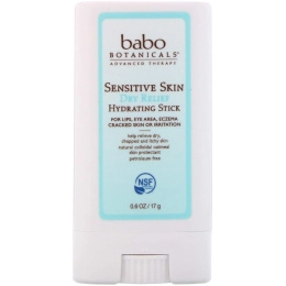 Babo Botanicals, Для чувствительной кожи, устраняет сухость, увлажняющий стик, 0,6 унц. (17 г.)