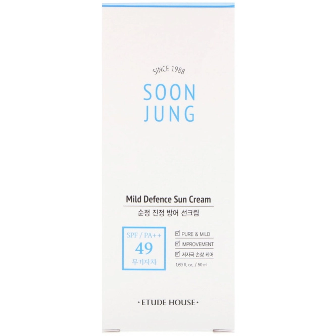 Etude, Soon Jung, Mild Defence Sun Cream, 1.69 fl oz (50 ml)