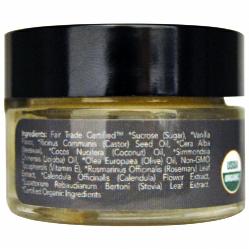 Eco Lips Inc., Органический, скраб для губ, Стручки ванили, .5 унций (14.2 г)