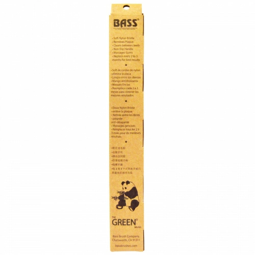 Bass Brushes, The Green Brush Toothbrush, 1 Toothbrush