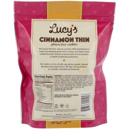 Lucy's, Тонкое печенье с корицей, без глютена, 5,5 унц. (156 г)