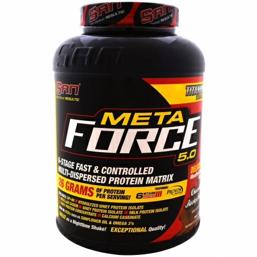 SAN Nutrition, Metaforce 5.0, шоколадная масса с орехами, 81 унция (2297 г)
