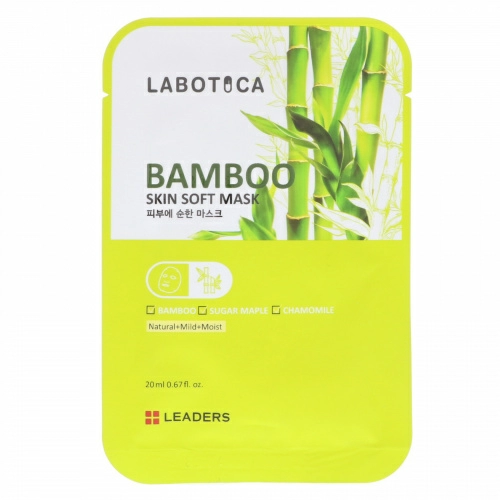 Leaders, Labotica, Смягчающая маска с бамбуком, 1 маска, 20 мл