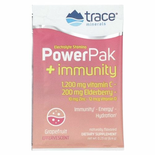 Trace Minerals Research, Electrolyte Stamina Power Pak + иммунитет Грейпфрут 30 шт