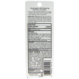 Neutrogena, Очищение кожи, корректор, скрывает пятна, светлый 10, 0,05 унции (1,4 г)