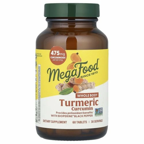 MegaFood, Сила куркумы для всего тела, 60 таблеток