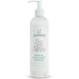 Puracy, Organic Hand & Body Lotion, Fragrance Free, 12 fl oz (355 ml)