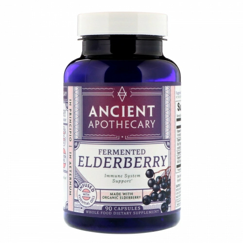 Ancient Apothecary, Бузина ферментированная, 90 капсул