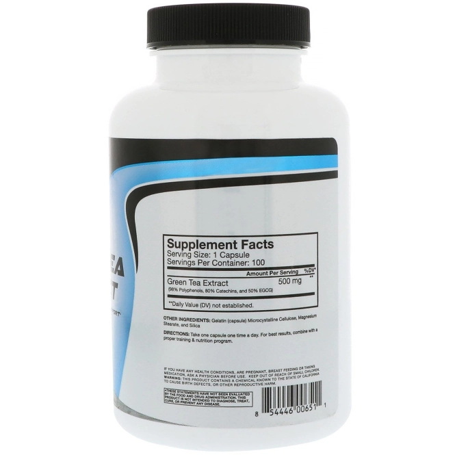 RSP Nutrition, Green Tea Extract, Antioxidant & Metabolism Support, 500 mg, 100 Capsules