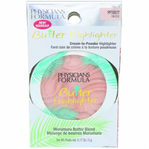Physicians Formula, Масляный хайлайтер, хайлайтер от сливок до порошка, розовый, 5 г