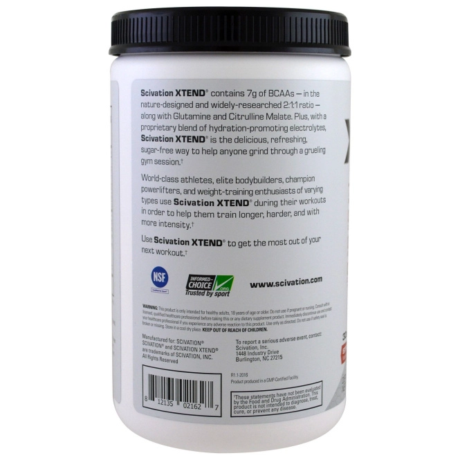 Scivation, Аминокислоты с разветвленной цепью Xtend, клубника и манго, 13,7 унц. (390 г)