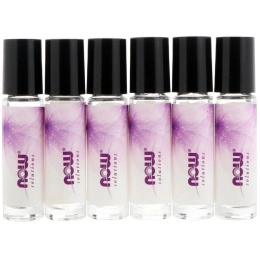 Now Foods, Пустые 10 мл (1/3 ж. унц.) стеклянные бутылочки с роликом, 6 бутылочек по 1/3 ж. унц. (10 мл)