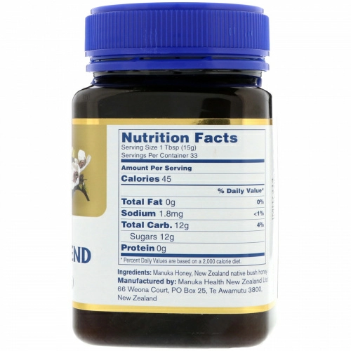 Manuka Health, Мед манука, метиглиоксал 30+, 1,1 фунта (500 г)