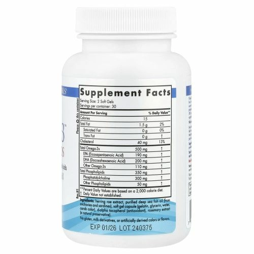Nordic Naturals, Omega-3 ™ Phospholipids, 60 мягких таблеток