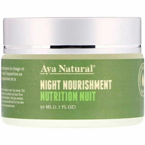 Aya Natural, Ночной питательный крем, 1,7 ж. унц.(50 мл)