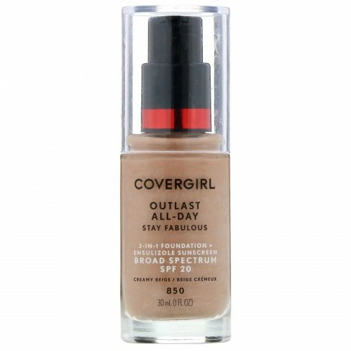 Covergirl, Outlast All-Day Stay Fabulous, тональная основа 3 в 1, оттенок 850 кремовый бежевый, 30 мл