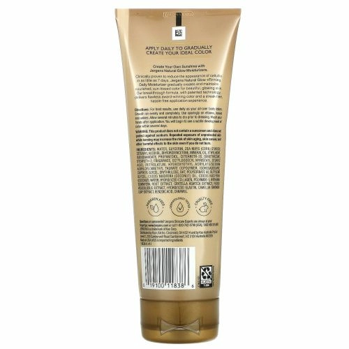 Jergens, Укрепляющее увлажняющее средство Natural Glow для ежедневного ухода, Firming Daily Moisturizer, оттенок Medium to Tan (221 мл)