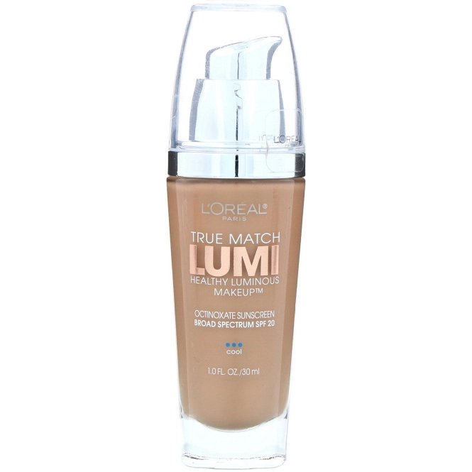 L'Oreal, Тональная основа True Match Healthy Luminous Makeup, SPF 20, оттенок C5 классический бежевый, 30 мл