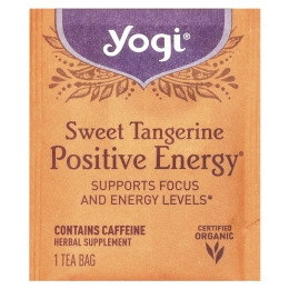 Yogi Tea, Positive Energy, сладкий мандарин, 16 чайных пакетиков, 29 г (1,02 унции)