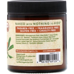 Organix South, Naked Organix, омолаживающая терапия, крем-масло для тела с облепихой, 3,77 унц. (107 г)